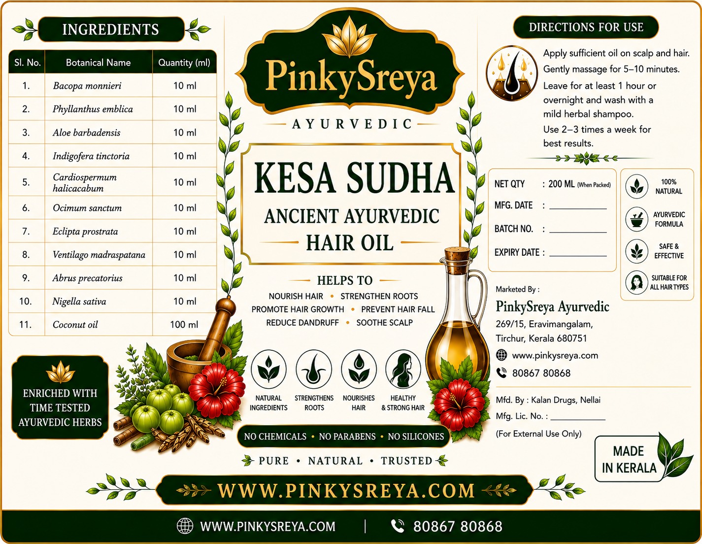 Kesa Sudha Hair Oil